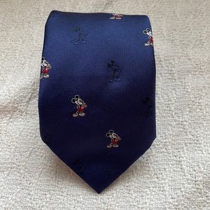 Vintage Dark Blue Mickey Tie by Balancine